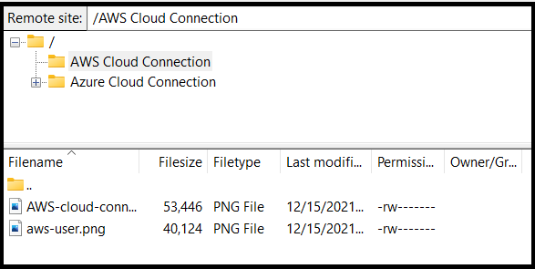 Azure folder overview