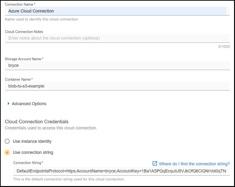 Azure Cloud Connection